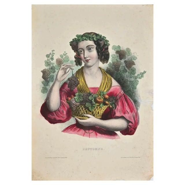 Noel François Bertrand, L'Automne, Etching, Early 19th Century For Sale