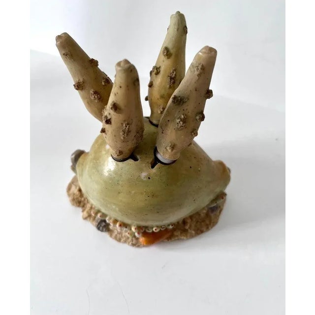 Mid-Century Modern French Cheese Spreader in the Shape of a Shell with Four Knives For Sale - Image 3 of 7