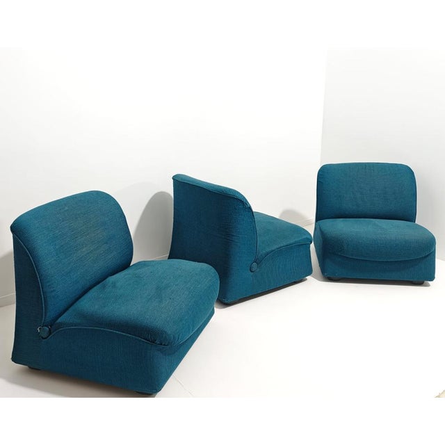 Cassina Mid-Century Ciprea Lounge Chairs by by Afra and Tobia Scarpa for Cassina, 1968, Set of 3 For Sale - Image 4 of 18