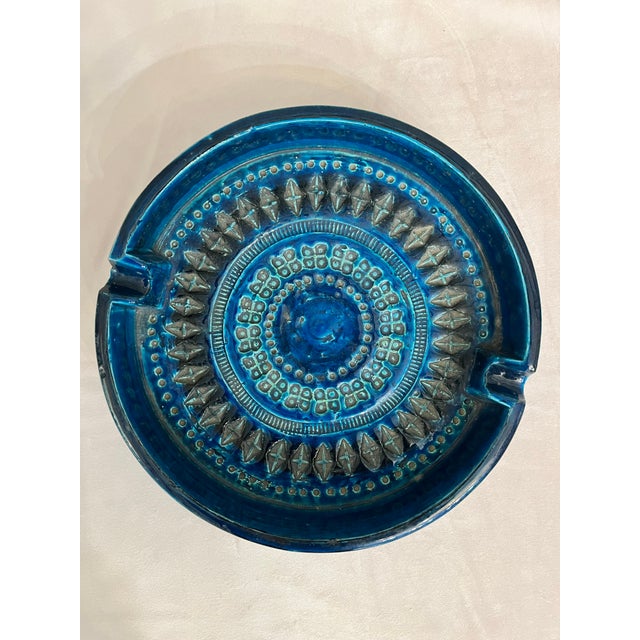 Blue Large Vintage Top Ashtray by Aldo Londi, 1960s For Sale - Image 8 of 8