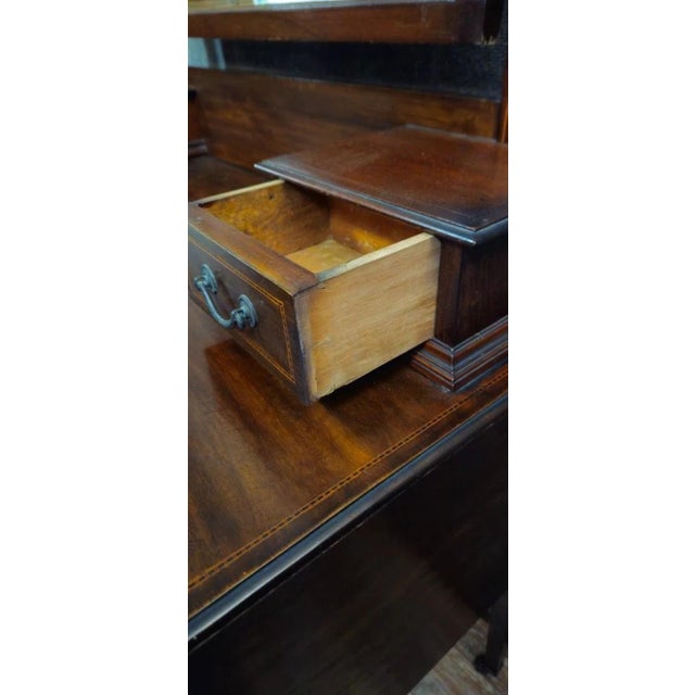 English Cheval Mirror in Mahogany For Sale - Image 3 of 9