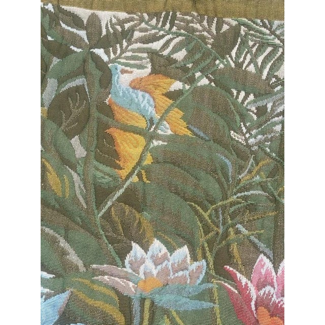 Vintage French Tropical Forest Jacquard Tapestry, 1950s For Sale - Image 16 of 18