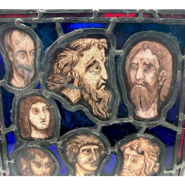 Renaissance-stained glass panel, 'Seven Men of Good Reputation' French or Flemish, 17th century or older A Renaissance...