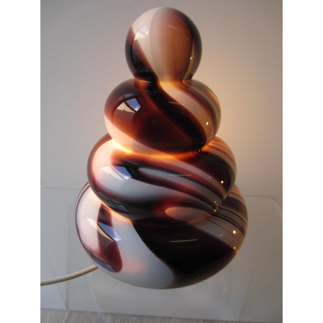 1970s Space Age Murano Glass Table Lamp by Carlo Moretti, 1970s For Sale - Image 5 of 5