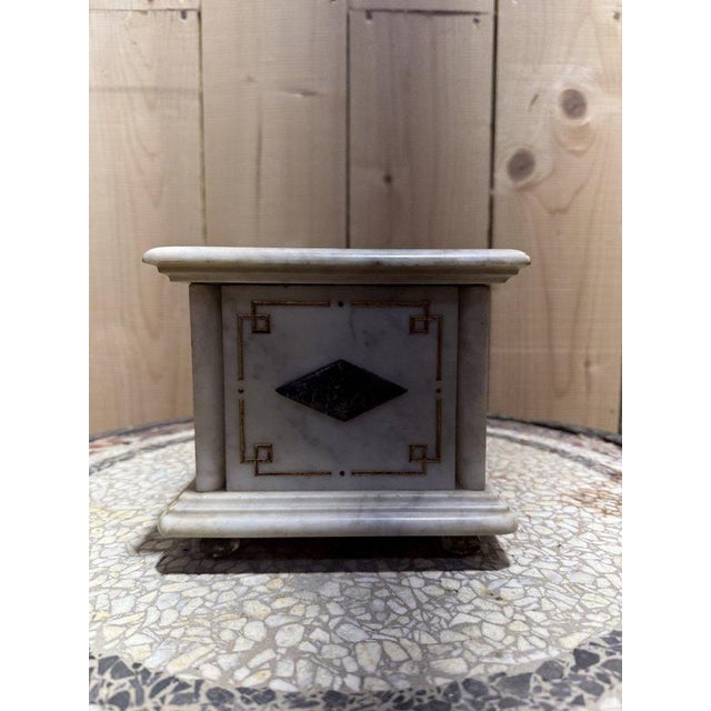 Napoleon III Marble Jewelry Box For Sale - Image 6 of 9
