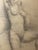 Drawing/Sketching Materials 19th Century Sir Edward John Poynter Charcoal Nude Lady Drawing Sketch For Sale - Image 7 of 14