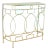 Art Deco/Moderne Styled Mirror-Topped Metal Console Table, Nickel in Color For Sale