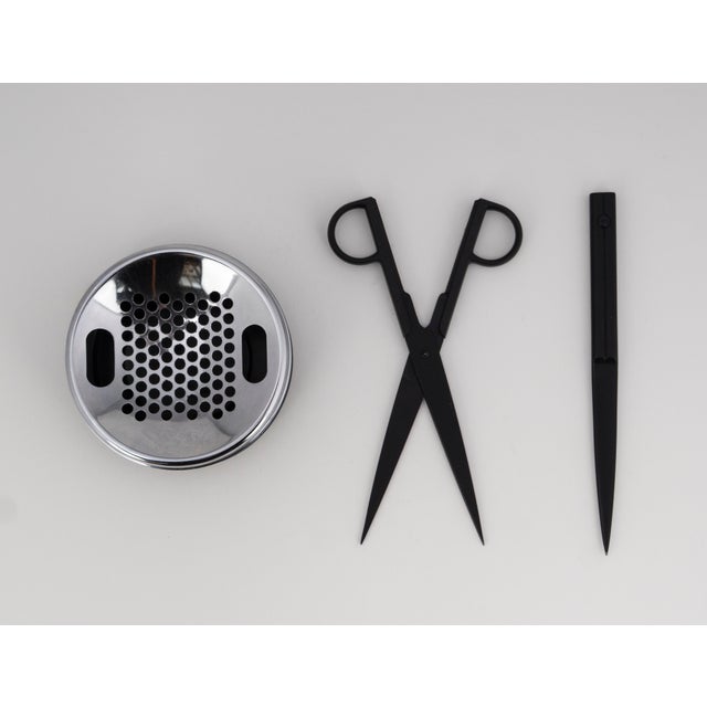 Vintage Minimalist Desk Set from Caimi Ashtray & Lerche Solingen Tools, 1990s, Set of 3 For Sale - Image 11 of 12