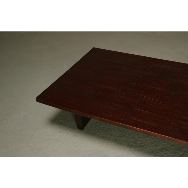 1980s Bamboo and Wood Coffee Table by Axel Vervoordt, 1980s For Sale - Image 5 of 14