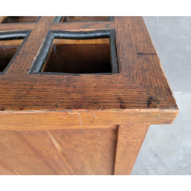 Billiards Cue Stick Keeper Mission Oak Era Early 1900's For Sale - Image 10 of 16