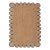 Black Scallop Edge Jute Rug 2x2 Ft. For Sale