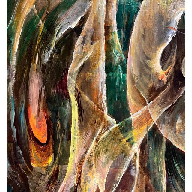 Vivaldo Martini, Abstract Composition No. 8, Oil on Canvas For Sale - Image 7 of 14