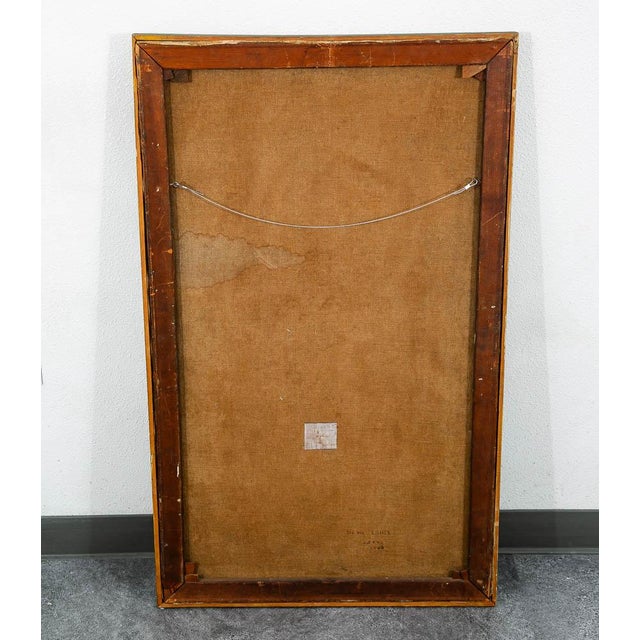 Abstract Expressionism Mid Century Modern Oil Painting George Constant Art Abstract Original Lilies '43 For Sale - Image 3 of 12