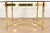 Brass Labarge Hollywood Regency Brass and Glass Hooved Feet Cocktail Table, Circa 1960s For Sale - Image 8 of 10