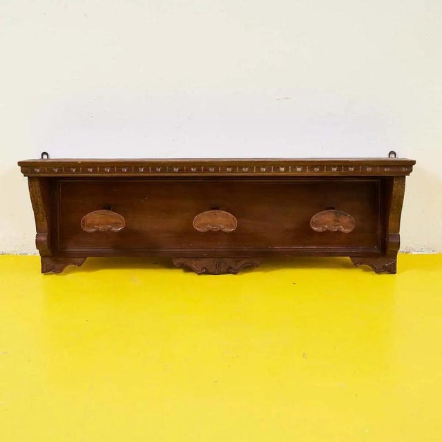1970s Carved Wooden Chest of Drawers, 1970s For Sale - Image 5 of 5