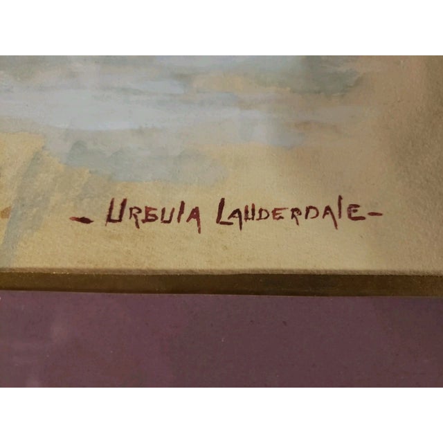 This is a Circa 1920-35 Ursula Lauderdale (1872-1968) Red Roses Oil Painting on Board with a Wood Frame. The frame...