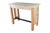 Farmhouse Late 20th Century Rustic Natural Pine Farmhouse Workbench Tall Desk Footrest Hall Table Console For Sale - Image 3 of 12
