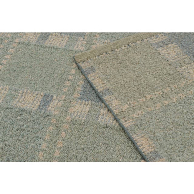 Textile Contemporary Scandinavian Style Geometric Wool Rug, by Rug & Kilim, India For Sale - Image 7 of 10