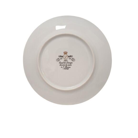 1950s 4 Pc Email De Limoges Decore a La Main a S. Marino Godinger Musical Instruments For Sale In San Diego - Image 6 of 7