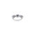 Metal Marquise Cut Three Stone Sapphire Diamond Cluster Ring 14k Gold Size 7 For Sale - Image 7 of 10