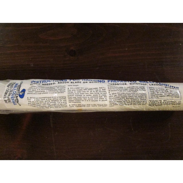 Plastic United DeSoto Vintage 1970s Striped Motif Wallcovering For Sale - Image 7 of 11