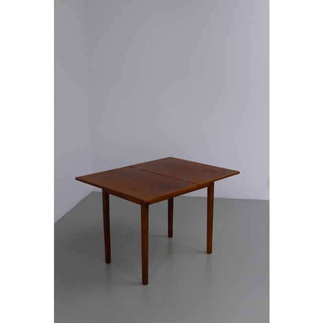 Børge Mogensen Mid-Century Danish Compact Folding Oak Dining Table attributed to Børge Mogensen, 1950s For Sale - Image 4 of 18