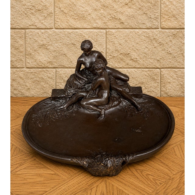 Joé Descomps-Cormier, Nude Figurative Composition, 1890s, Terracotta For Sale - Image 3 of 6