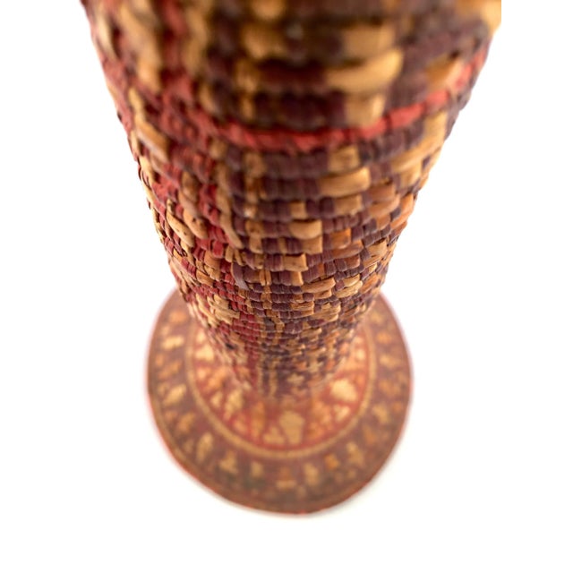 Wood Early 20th Century Woven Basket Sculpture For Sale - Image 7 of 11