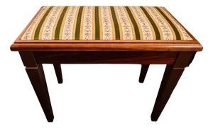 Vintage Gold Wooden Bench