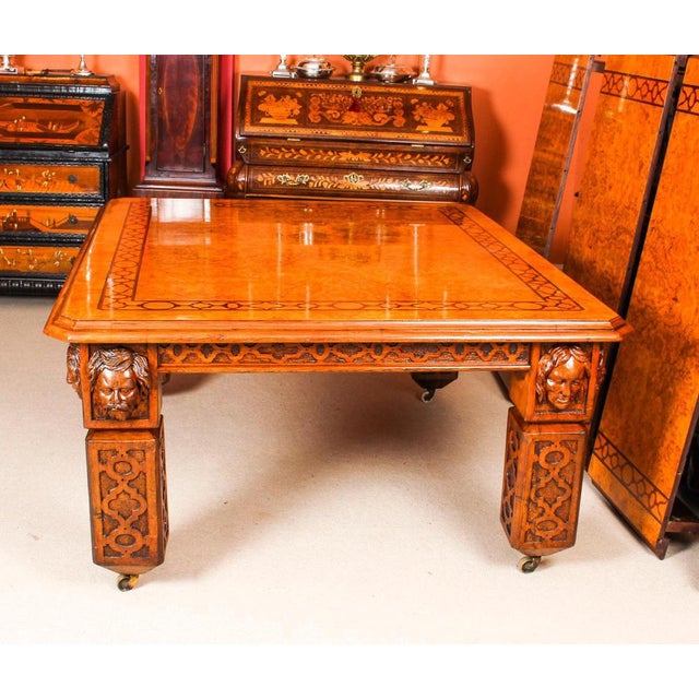 Brown 19th Century Elizabethan Revival Pollard Oak Extending Dining Table For Sale - Image 8 of 18