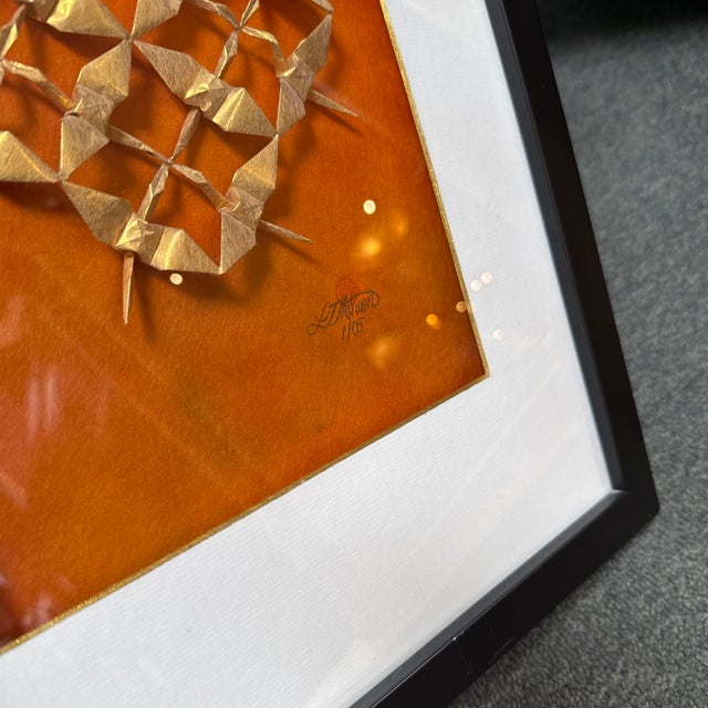 Linda Tomoko Mihara Warm Golden Heart Original Sculpted Art, Signed For Sale - Image 10 of 11