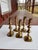 Antique 19th Century English Brass Assembled Candlesticks - Set of 5 For Sale In Philadelphia - Image 6 of 6
