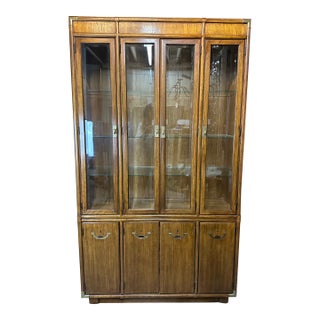 Drexel Campaign China Cabinet Accolade Collection For Sale