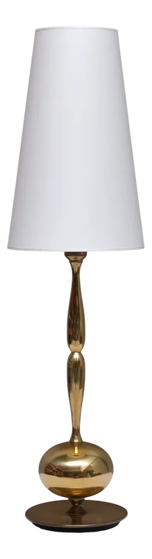Tall Brass Table Lamp by Henrik Blomqvist for Tranås Stilarmatur, Sweden, 1960s