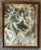 Impressionist Vintage Framed Impressionist Pastel Drawing of a German Shepherd Dog For Sale - Image 3 of 7