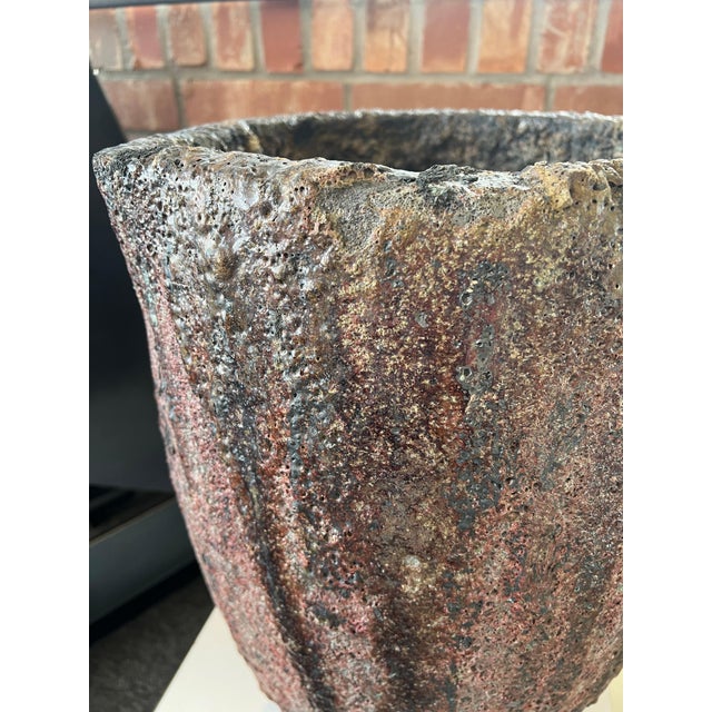 Early 20th Century Brutalist Crucible Pot Planter For Sale In Oklahoma City - Image 6 of 6