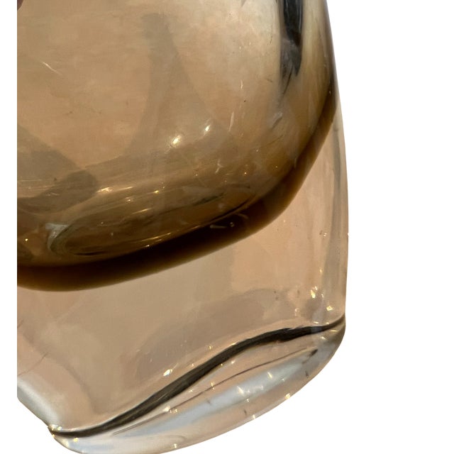 Rare Vintage Bengt Orup for Johansfors Sweden Mid-Century Modern Art Glass Teardrop Vase For Sale - Image 11 of 13