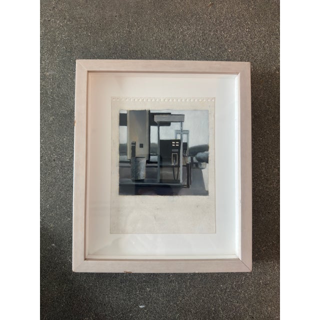 Robert Olsen, Notebook Page (Gas Pump), Oil on Paper, 2003 For Sale - Image 4 of 7