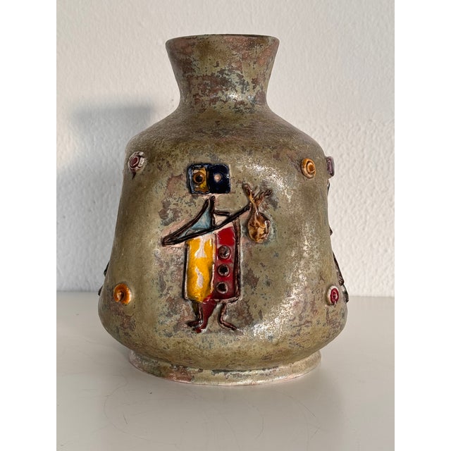 Italian Ceramic Vase by Umberto Zannoni, 1950s For Sale - Image 14 of 15