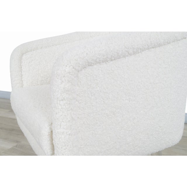 Mid-Century Chrome Swivel Lounge Chair by Leon Rosen for Pace Collection, 1970s For Sale - Image 9 of 11