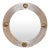 Art Nouveau Brass Wall Mirror With Scallop Shells For Sale