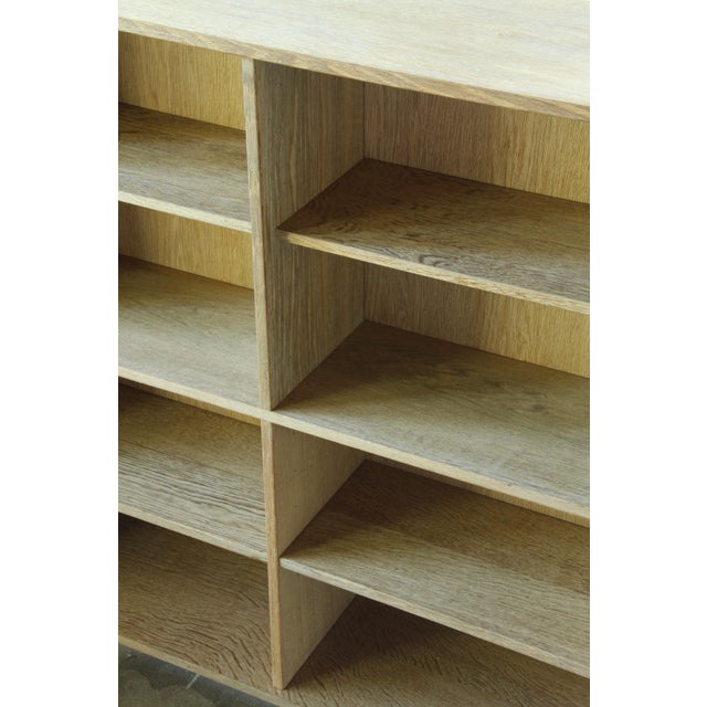 Vintage Danish Oak Bookcase with Sculptural Legs, 1960s For Sale - Image 16 of 18