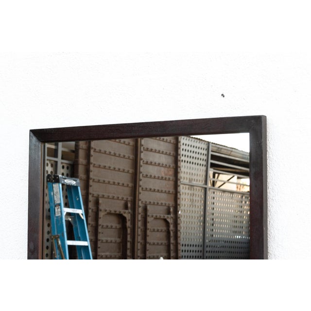 Large Elegant Vintage Rosewood Mirror For Sale In Los Angeles - Image 6 of 9