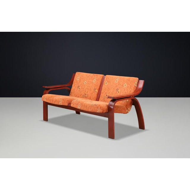 Marco Zanuso Italian Modern Bentwood Sofa by Marco Zanuso, 1970s For Sale - Image 4 of 10