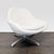 Relax in style with this Bo Concept lounge chair. It features a sleek white fabric seat and a sturdy swivel metal base....