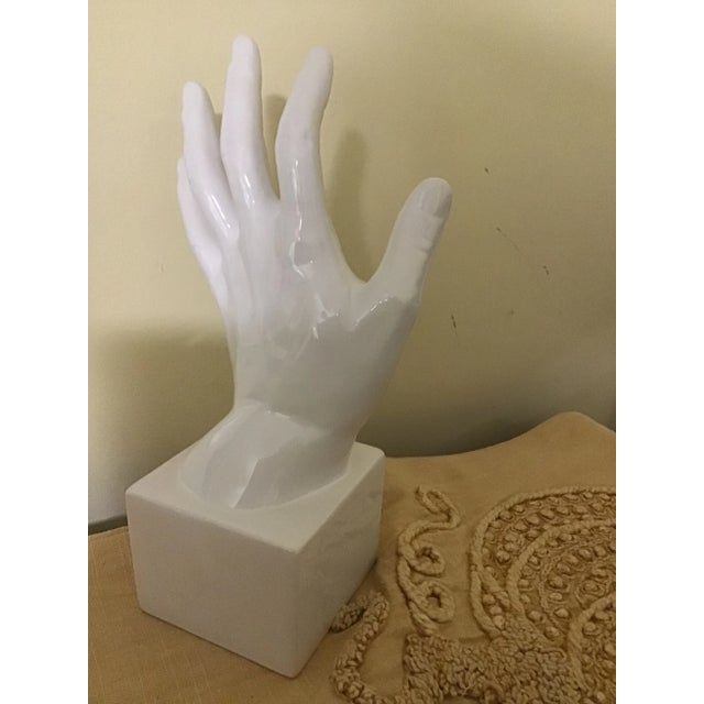 Mid 20th Century Modern Ceramic Hand Sculpture For Sale In Cleveland - Image 6 of 6