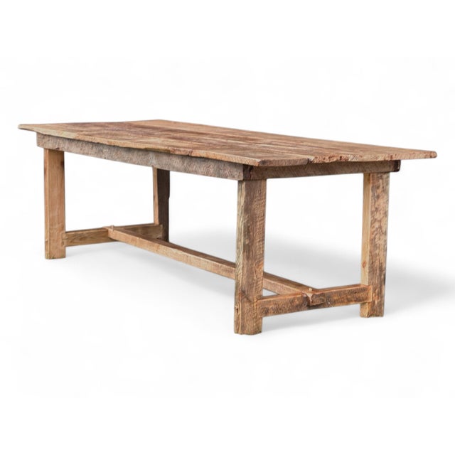 Farmhouse French Farmhouse Dining Table – Reclaimed Wood - 126" For Sale - Image 3 of 9