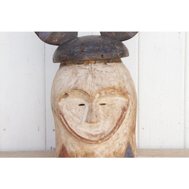 Rare Antique Punu Tribal Mask For Sale - Image 4 of 9