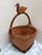 Sienna Vintage Rustic Asian Wood Carved Duck Basket For Sale - Image 8 of 10