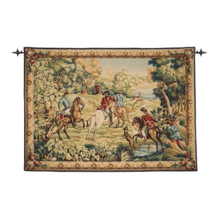 Rambouillet - King on a Hunt Silkscreen Tapestry - 137 X 190 Cm (4'6" X 6'3") - Requires Rod Size 5 For Sale